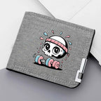 Design personalizado masculino ultra-fino zíper fivela lona titular do cartão de crédito multifuncional carteira juvenil