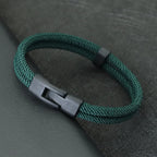 Nova moda masculina pulseira fio dupla camada destacável combinando empilhável braslet acessórios de lazer hombre erkek bileklik