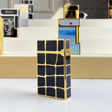 Isqueiro a gás vintage de alta qualidade para homens e mulheres, caixa de cigarro à prova de vento, nova condição