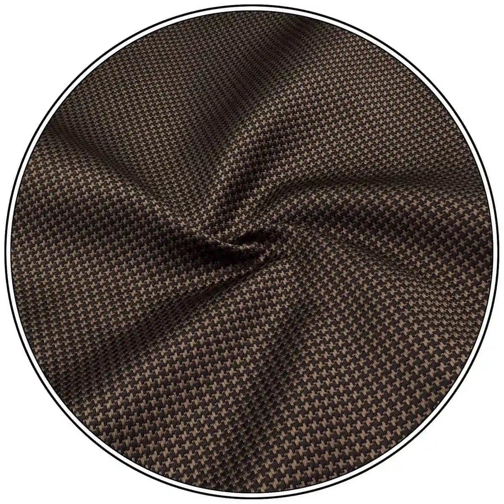 U27 marrom houndstooth gravata conjunto artesanal casamento moda extra longo tamanho clássico laços para homem lenço