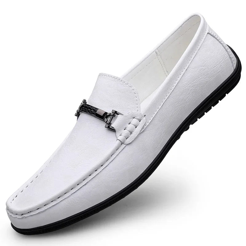 Mocassins Masculinos de Couro Genuíno - Elegância Atemporal