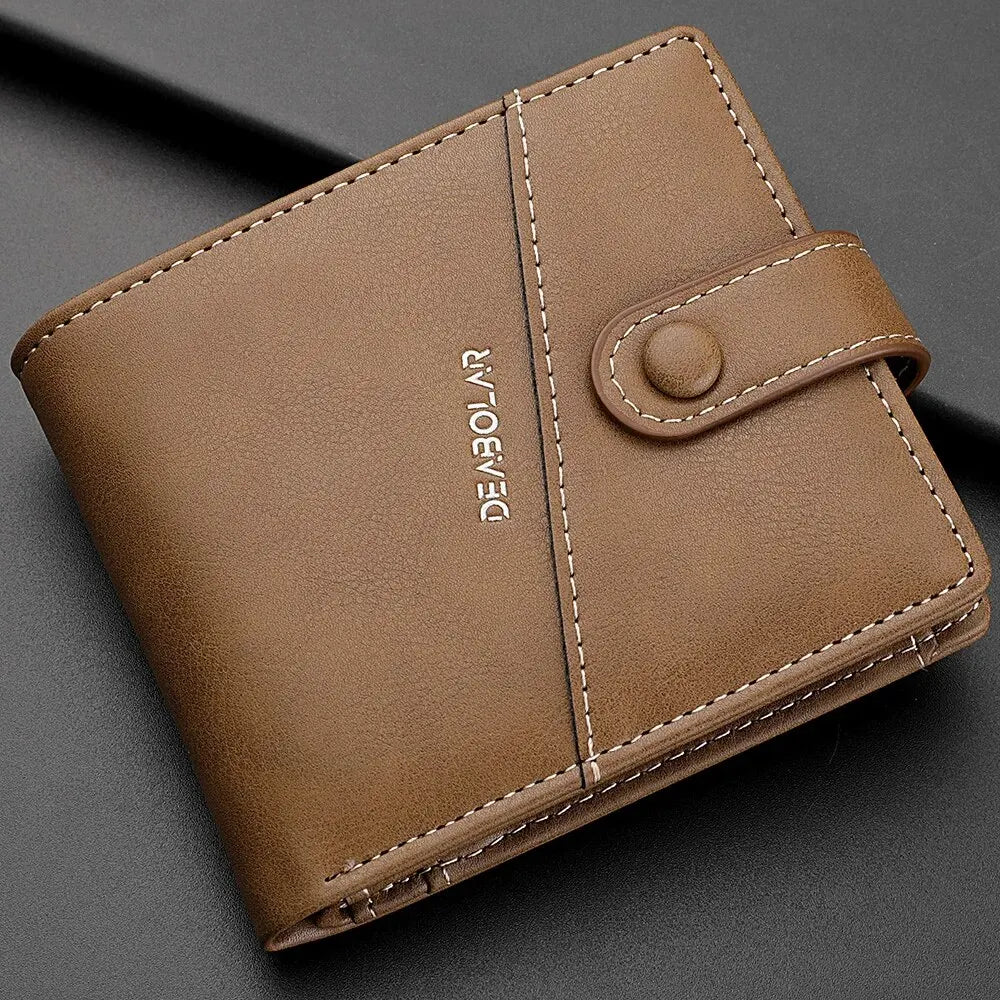 Carteira masculina titular do cartão de visita caso carteira curta de couro do plutônio saco de dinheiro de alta qualidade carteira de cartão de crédito masculino