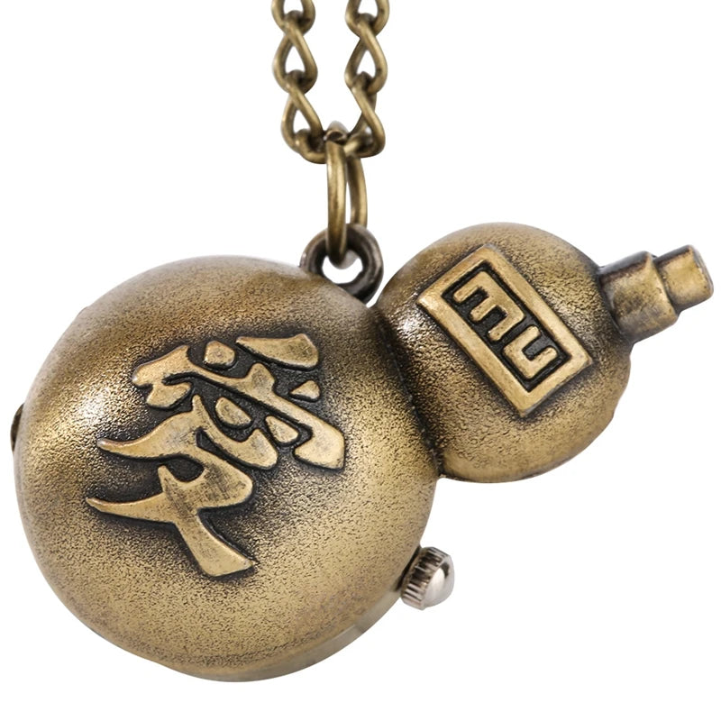 Pouco bronze coroa personagem retro design vintage relógios de bolso para homem com 80cm colar corrente arte antiga colecionáveis