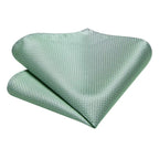 Gravata de presente para homens 2023 nova sálvia verde xadrez marca de moda festa de casamento gravata acessível abotoaduras atacado hi-tie designer