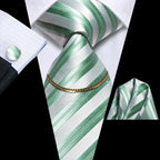 Hi-Tie-Gravatas de seda xadrez de luxo masculinas, conjunto de abotoaduras, design preto, presente de casamento, corrente de gravata moda