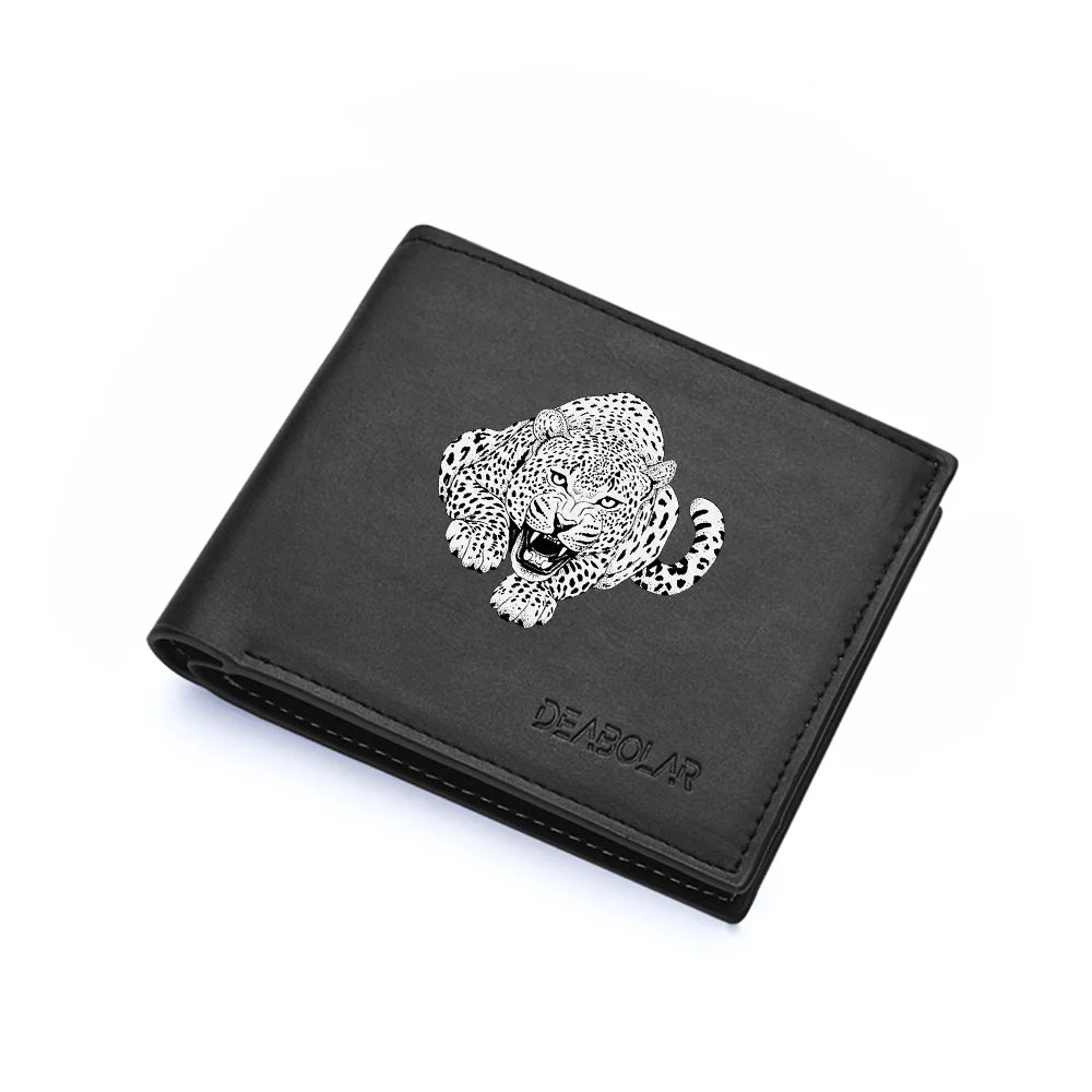 Carteira masculina com estilo europeu e vários compartimentos para cartões com zíper, uma carteira retrô dobrável dupla