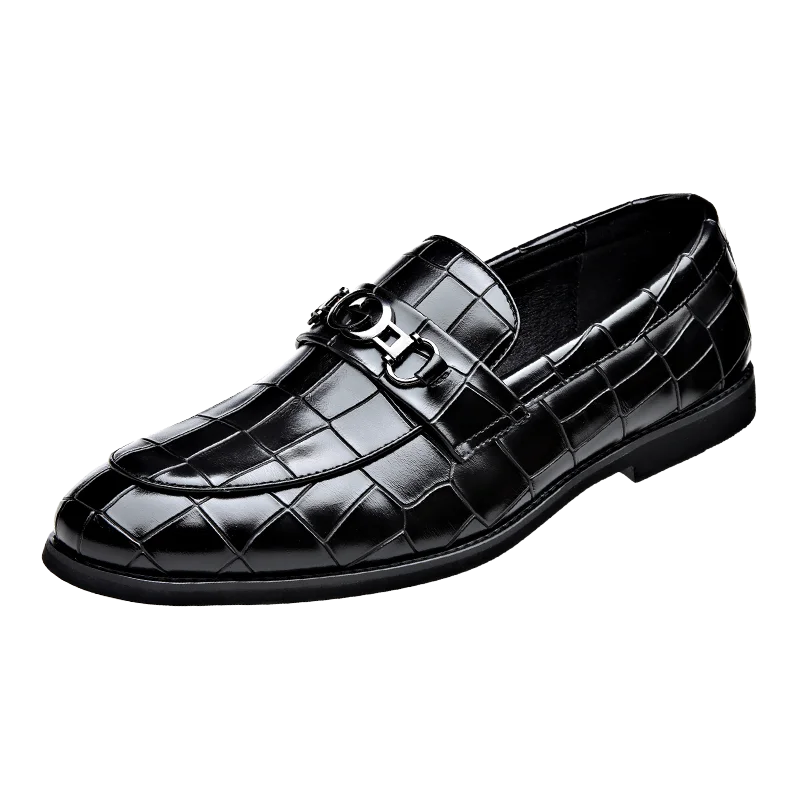 WAERTA-Sapatos De Couro De Luxo Masculino, Mocassins De Cavalo Branco, Deslizamento Formal, Sapatos De Vestir, Casamento, Escritório, Casual, Sapatos Preguiçosos