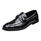 WAERTA-Sapatos De Couro De Luxo Masculino, Mocassins De Cavalo Branco, Deslizamento Formal, Sapatos De Vestir, Casamento, Escritório, Casual, Sapatos Preguiçosos