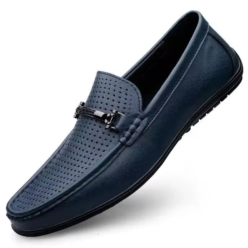 Mocassins Masculinos de Couro Genuíno - Elegância Atemporal