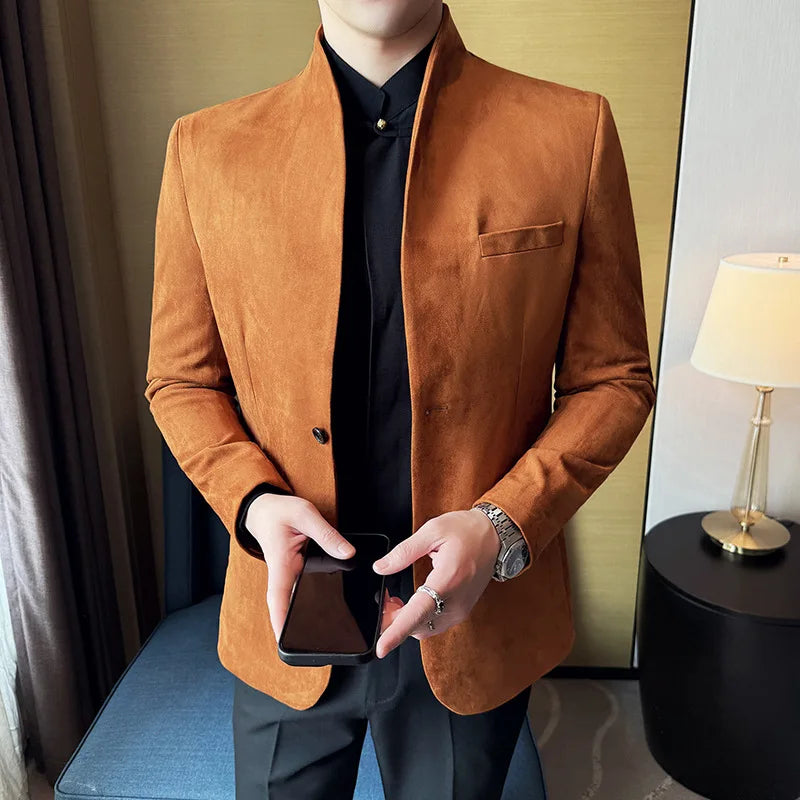 Blazer Masculino Casual Slim Fit - Elegância e Conforto para 2025