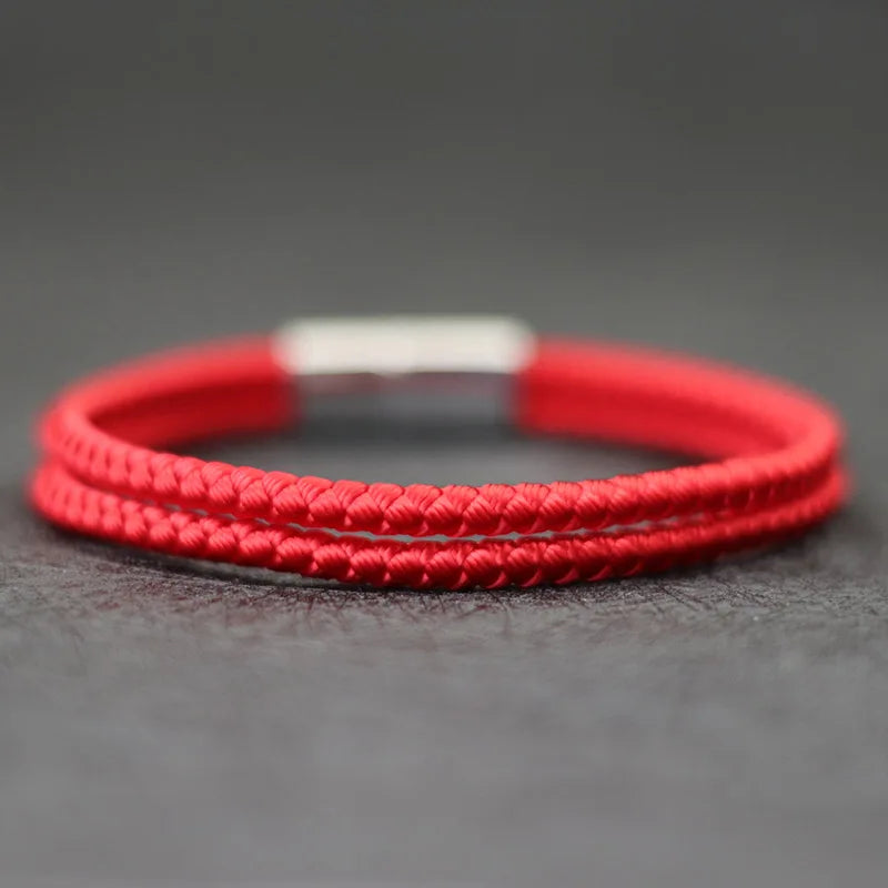 Noter masculino corda pulseira unfading aço inoxidável magentic braclet acampamento masculino acessórios pulsera tela melhor presente para namorado