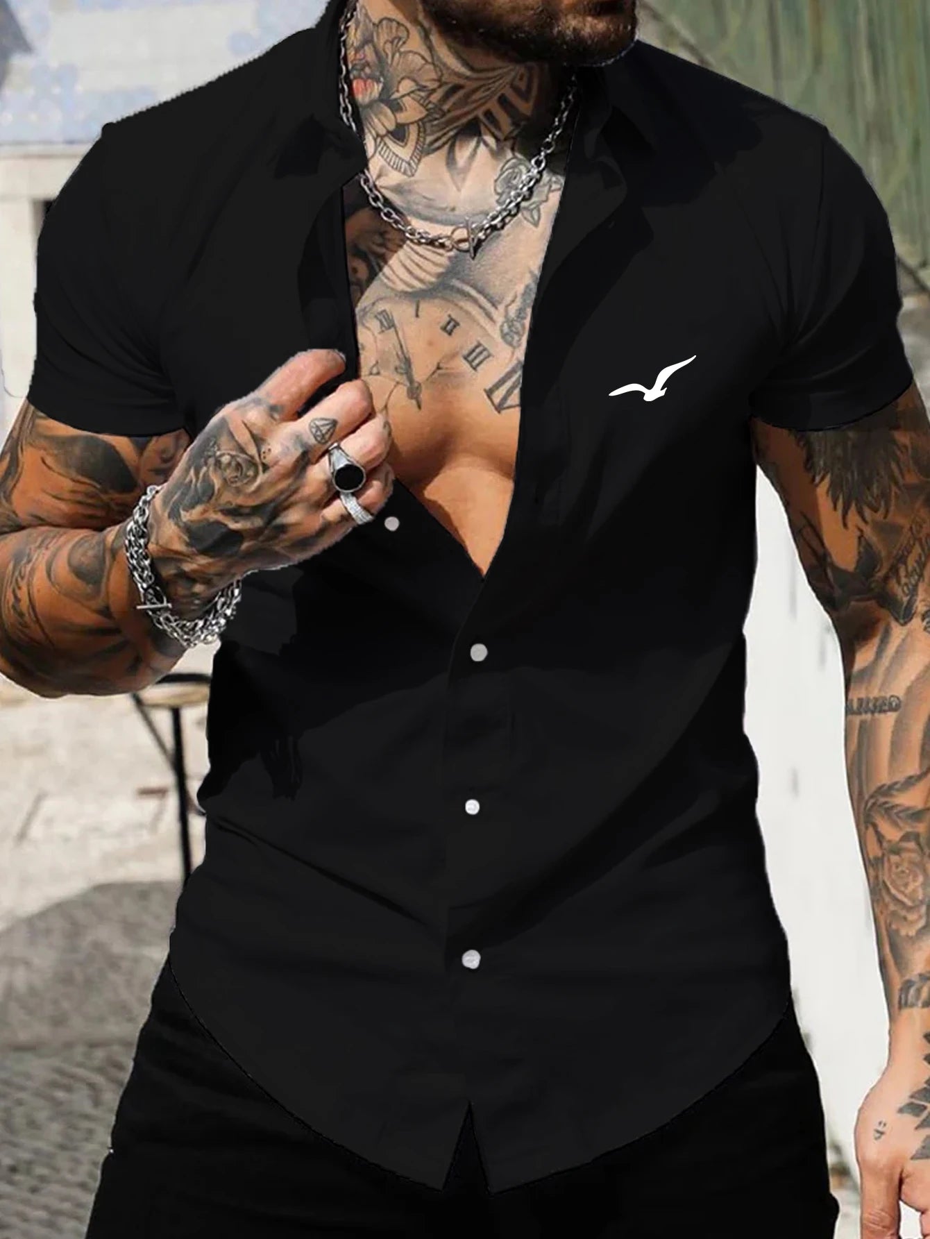 Camisa de manga curta masculina muscular camisa de fitness verão esportes masculinos elástico respirável magro mostrar muscular camisa de manga curta