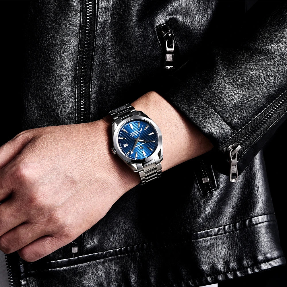 Pagani design a150 40mm relógio mecânico masculino de luxo vidro safira relógio automático 100m à prova dwaterproof água reloj hombre