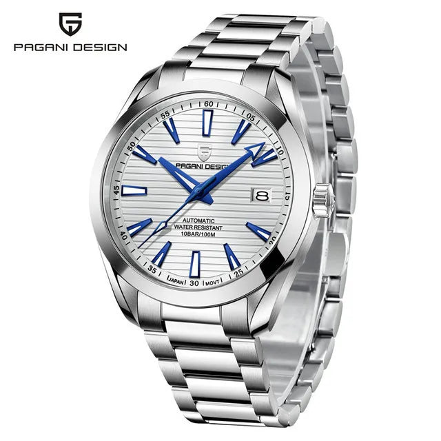 Pagani design a150 40mm relógio mecânico masculino de luxo vidro safira relógio automático 100m à prova dwaterproof água reloj hombre