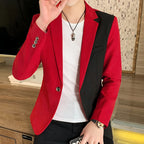 2022 nova primavera gradiente cor terno jaqueta streetwear coreano magro ajuste casual blazer casamento negócio roupas terno casacos