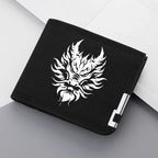 Carteira masculina de alta qualidade designer novo botão de zíper multi-slot estudante na moda personalidade carteira