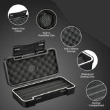 Estojo umidificador de viagem para charutos com cortador de charutos e suporte para charutos, umidificador de charutos portátil, caixa à prova d'água, conjunto de presente para homens