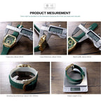 MEGIR-Relógio quartzo impermeável masculino, verde dourado, pulseira de silicone, cronógrafo, relógio de pulso com data, ponteiros luminosos, moda desportiva