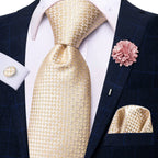Gravata elegante de seda listrada para homens, gravata de casamento para negócios, moda designer de gravata, abotoadura manual, roxa e branca, gravata