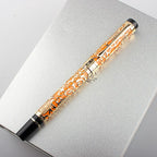 Caneta Tinteiro Luxuosa com Escultura de Dragão em Metal