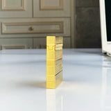 Mechero retro con som brilhante, carcasa de latón, enc endedor ein prueba de vento, regalo para hombre, novo