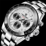 Novo Pagani design luxo negócios 40mm relógio masculino vidro safira 100m à prova dwaterproof água cronógrafo masculino