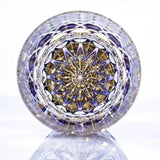 Copo de vinho de fluorite com cristais coloridos de alta qualidade, nível de coleção, corte à mão, copo de licor de uísque, caneca de água para restaurante chique, caixa de presente