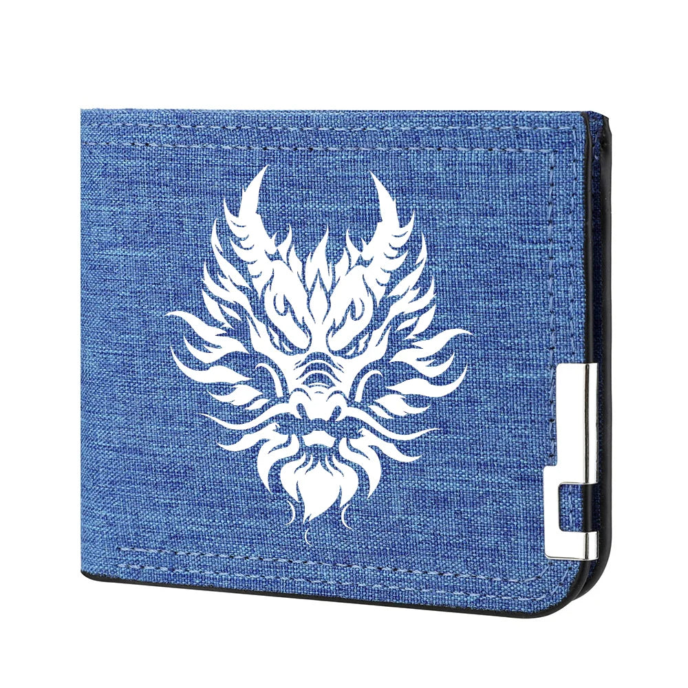 Carteira masculina de alta qualidade designer novo botão de zíper multi-slot estudante na moda personalidade carteira