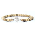 Noter novo 4mm pulseira de contas para homens minimalista cruz braslet natural tigre olhos madeira braclet meditação pedra ônix brazalete