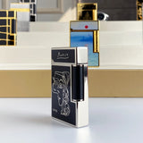 Neues Vintage-Feuerzeug mit hellem Klang, Messingschale, winddichtes Gasfeuerzeug Dokument Zigaretten-Mроnergeschenk