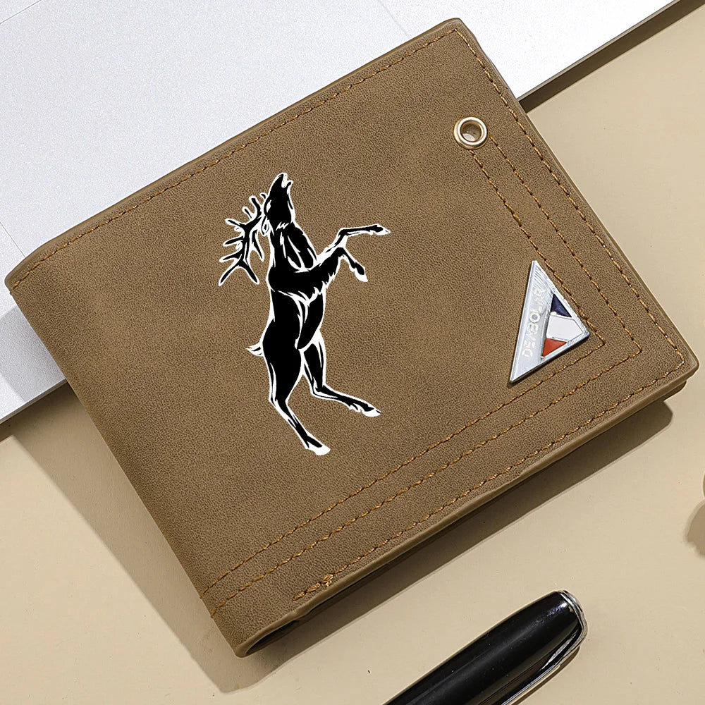 Carteira casual retrô masculina DEABOLAR Carteira de couro PU de grande capacidade com slot para vários cartões