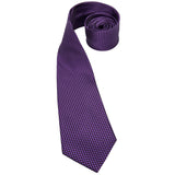 Gravata roxa sólida para homens, broche de abotoaduras Hanky, presente de gravata de casamento, designer de gravata de seda de luxo, 8,5 cm