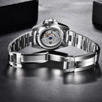 Pagani design 40mm luxo masculino relógio de pulso mecânico aço inoxidável gmt marca superior vidro safira relógios masculinos reloj hombre
