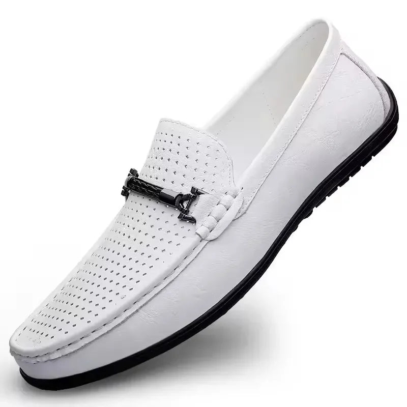 Mocassins Masculinos de Couro Genuíno - Elegância Atemporal
