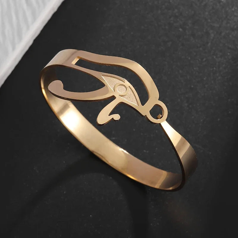 Pulseira de punho simples brilhante de dupla camada de aço inoxidável adequada para homens e mulheres pulseira de punho de duas cores joias de casal