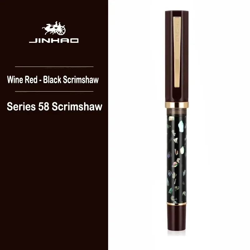 Caneta Tinteiro Jinhao 58 Mãe de Pérola