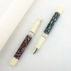 Jinhao 58 caneta tinteiro concha verde/vermelha, cores de alta qualidade f ef, caneta de caligrafia, material de escritório escolar, papelaria