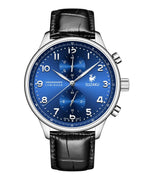 Novo design pagani moda masculina relógio casual à prova dwaterproof água 100m luxo couro esportes quartzo cronógrafo vk61relogio masculino