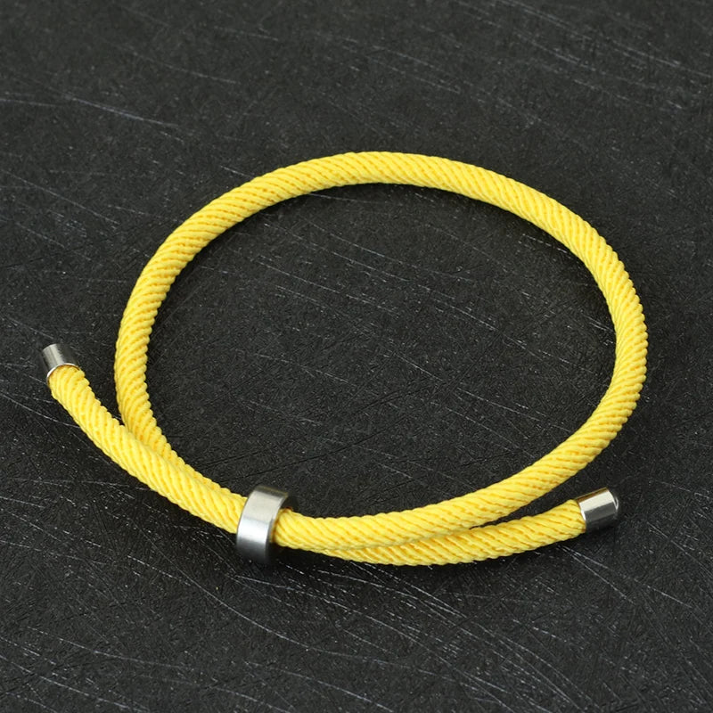 Noter nova pulseira de corda da sorte unissex fecho de aço inoxidável pulseira ajustável amizade jóias acessórios presente para os amantes