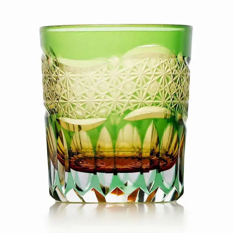 Japonês edo kiriko cristal ware copo de uísque hannd escultura nuvens sorte vidro vinho licor snifter caneca água melhor presente para o pai