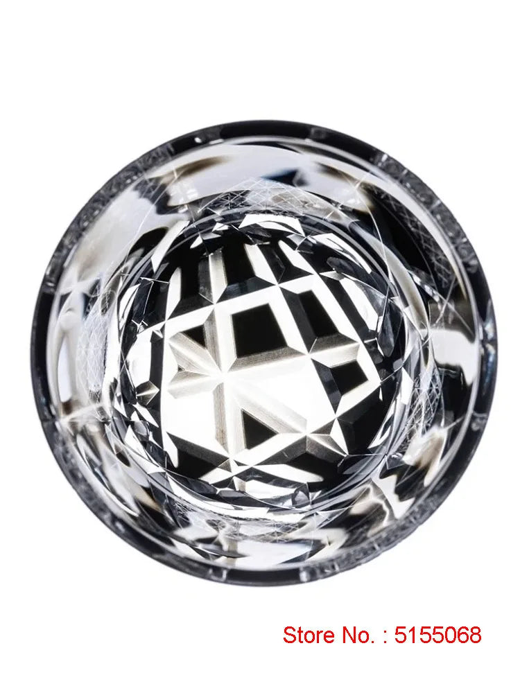Escultura fina legal preto piscando relâmpago edo kiriko cristal ware copo de vinho qualidade superior copo de uísque cerveja caneca de água presentes do pai