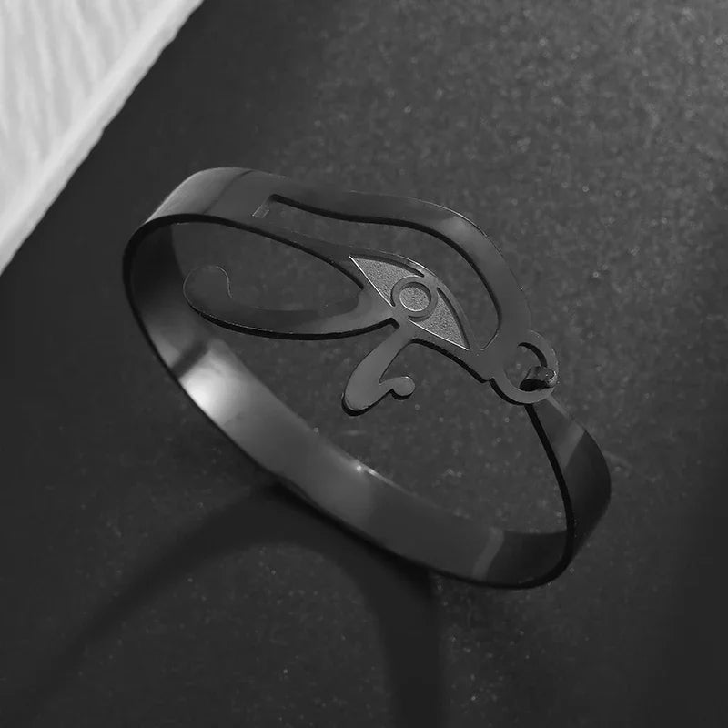 Pulseira de punho simples brilhante de dupla camada de aço inoxidável adequada para homens e mulheres pulseira de punho de duas cores joias de casal