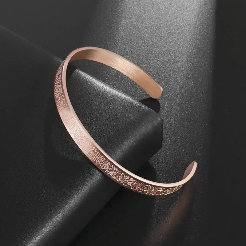 Pulseira de punho simples brilhante de dupla camada de aço inoxidável adequada para homens e mulheres pulseira de punho de duas cores joias de casal