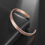 Pulseira de punho simples brilhante de dupla camada de aço inoxidável adequada para homens e mulheres pulseira de punho de duas cores joias de casal
