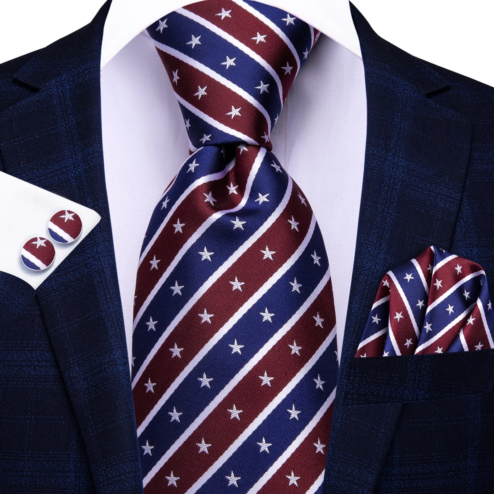 Hi-tie moda 8.5cm preto cinza floral masculino elegante gravata lenço abotoaduras conjunto acessórios de festa de casamento presente para homem gravat