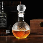 Decantador de licor de vidro 50ml/250ml/500ml/1000ml com rolha de globo hermética, decantador de uísque para álcool, vinho, enxaguatório bucal