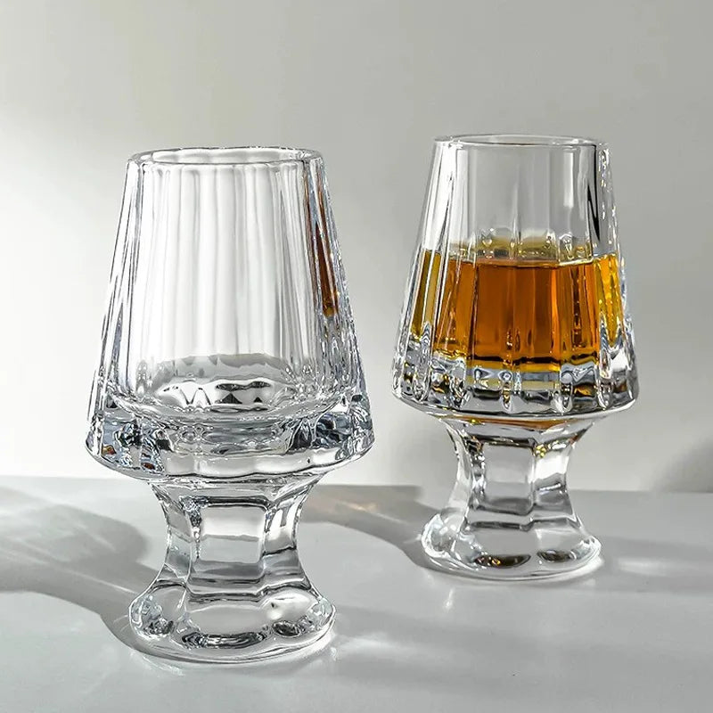 Copo de uísque de cristal transparente, 2 peças, bar de uísque, coquetel, copos para beber, licor escocês, cerveja, espíritos, copo de vinho