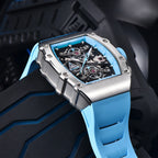 2023 pagani design novo 40mm em forma de balde oco lazer moda masculina relógio de quartzo vidro safira relógio de quartzo