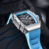 2023 pagani design novo 40mm em forma de balde oco lazer moda masculina relógio de quartzo vidro safira relógio de quartzo