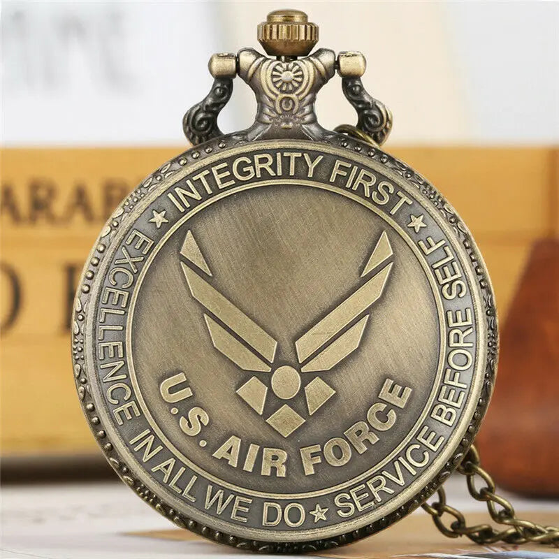 Retro B-29 aeronaves relógio de bolso de quartzo steampunk retro exército militar colar corrente relógio pingente presentes antigos para soldados